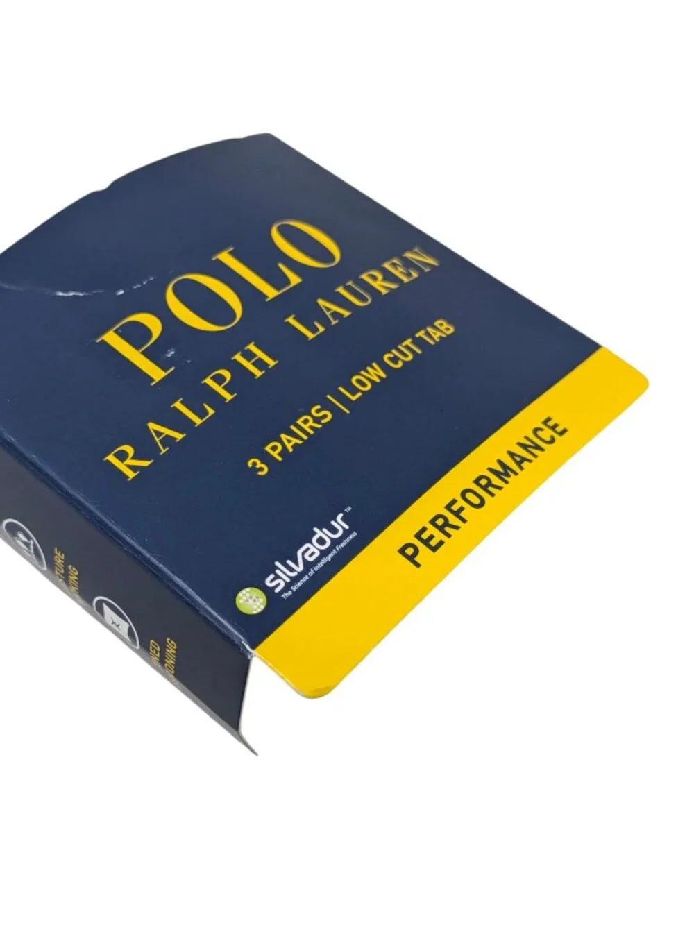 Polo Ralph Lauren Performance Socks 3 Pair Pack Low Cut Tab XL 12-17 Neon White